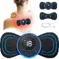 Mini Portable EMS Neck Massager Electric Neck Stretcher For Cervical Muscle Pain Relief And Shoulder Relaxation Massage Patch